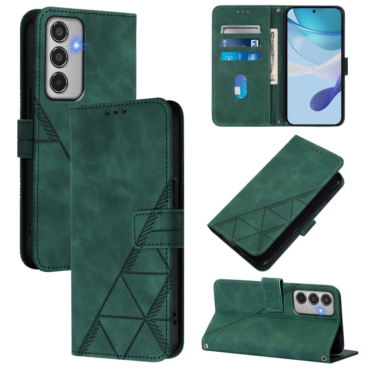 Crossbody 3D Embossed Flip Leather Phone Case
