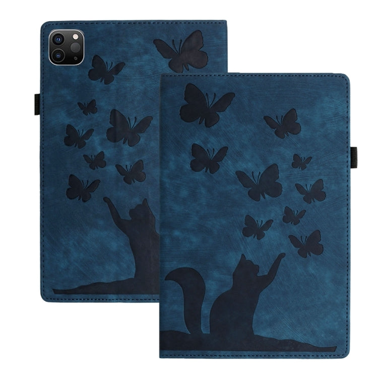 Butterfly Cat Embossing Leather Tablet Case, For iPad mini 2024 / 2021, For iPad Pro 13 2024, For iPad Pro 12.9 2022 / Air 13 2024, For iPad Air 11 2024 / Pro 11 2021 / 2020, For iPad Pro 11 2024