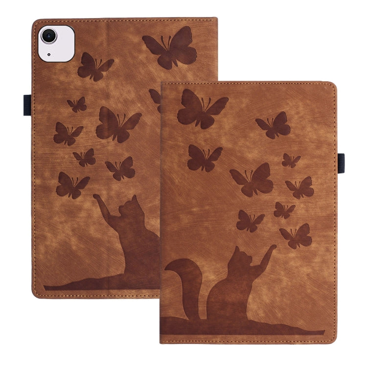 Butterfly Cat Embossing Leather Tablet Case, For iPad mini 2024 / 2021, For iPad Pro 13 2024, For iPad Pro 12.9 2022 / Air 13 2024, For iPad Air 11 2024 / Pro 11 2021 / 2020, For iPad Pro 11 2024