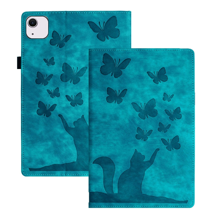 Butterfly Cat Embossing Leather Tablet Case, For iPad mini 2024 / 2021, For iPad Pro 13 2024, For iPad Pro 12.9 2022 / Air 13 2024, For iPad Air 11 2024 / Pro 11 2021 / 2020, For iPad Pro 11 2024