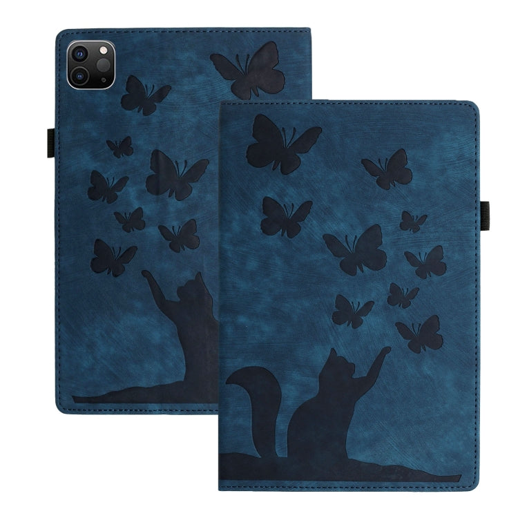 Butterfly Cat Embossing Leather Tablet Case, For iPad mini 2024 / 2021, For iPad Pro 13 2024, For iPad Pro 12.9 2022 / Air 13 2024, For iPad Air 11 2024 / Pro 11 2021 / 2020, For iPad Pro 11 2024