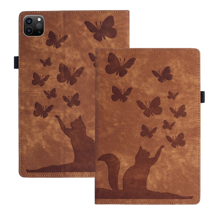 Butterfly Cat Embossing Leather Tablet Case, For iPad mini 2024 / 2021, For iPad Pro 13 2024, For iPad Pro 12.9 2022 / Air 13 2024, For iPad Air 11 2024 / Pro 11 2021 / 2020, For iPad Pro 11 2024