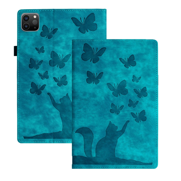 Butterfly Cat Embossing Leather Tablet Case, For iPad mini 2024 / 2021, For iPad Pro 13 2024, For iPad Pro 12.9 2022 / Air 13 2024, For iPad Air 11 2024 / Pro 11 2021 / 2020, For iPad Pro 11 2024