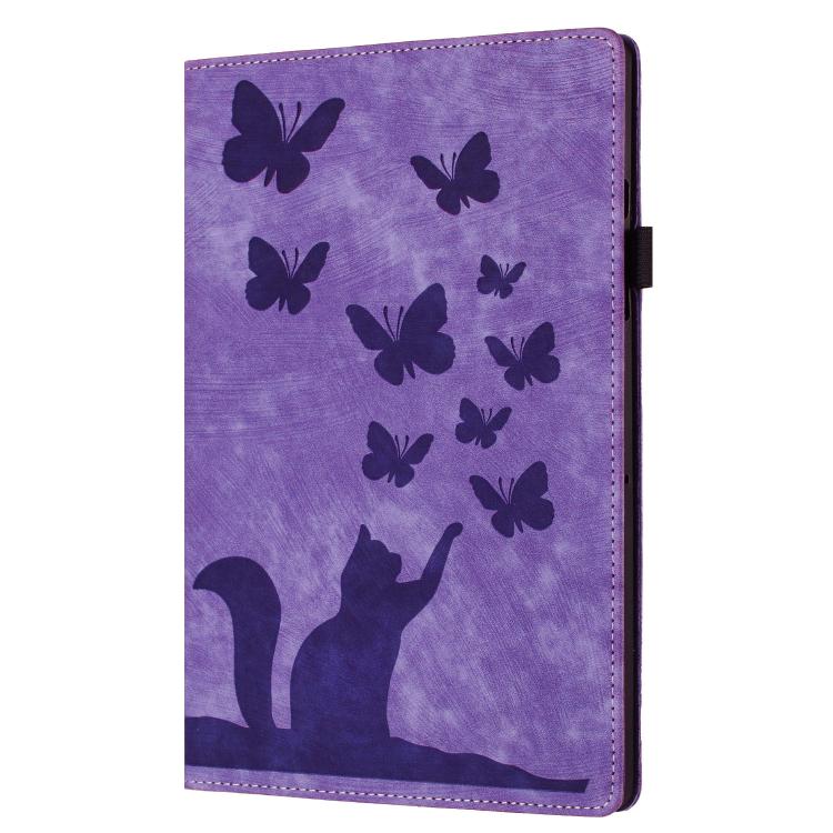 Butterfly Cat Embossing Leather Tablet Case, For iPad mini 2024 / 2021, For iPad Pro 13 2024, For iPad Pro 12.9 2022 / Air 13 2024, For iPad Air 11 2024 / Pro 11 2021 / 2020, For iPad Pro 11 2024