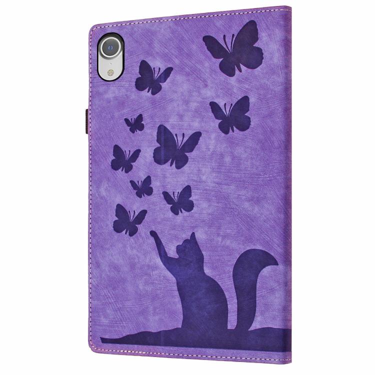 Butterfly Cat Embossing Leather Tablet Case, For iPad mini 2024 / 2021, For iPad Pro 13 2024, For iPad Pro 12.9 2022 / Air 13 2024, For iPad Air 11 2024 / Pro 11 2021 / 2020, For iPad Pro 11 2024