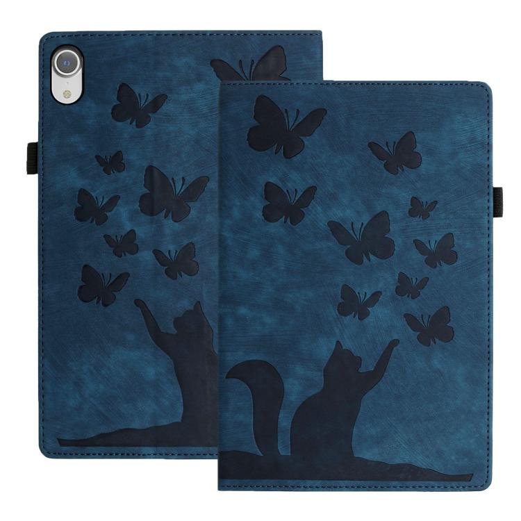 Butterfly Cat Embossing Leather Tablet Case, For iPad mini 2024 / 2021, For iPad Pro 13 2024, For iPad Pro 12.9 2022 / Air 13 2024, For iPad Air 11 2024 / Pro 11 2021 / 2020, For iPad Pro 11 2024