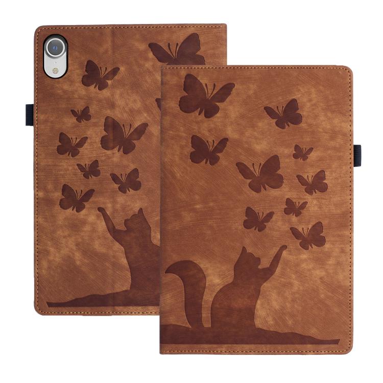 Butterfly Cat Embossing Leather Tablet Case, For iPad mini 2024 / 2021, For iPad Pro 13 2024, For iPad Pro 12.9 2022 / Air 13 2024, For iPad Air 11 2024 / Pro 11 2021 / 2020, For iPad Pro 11 2024