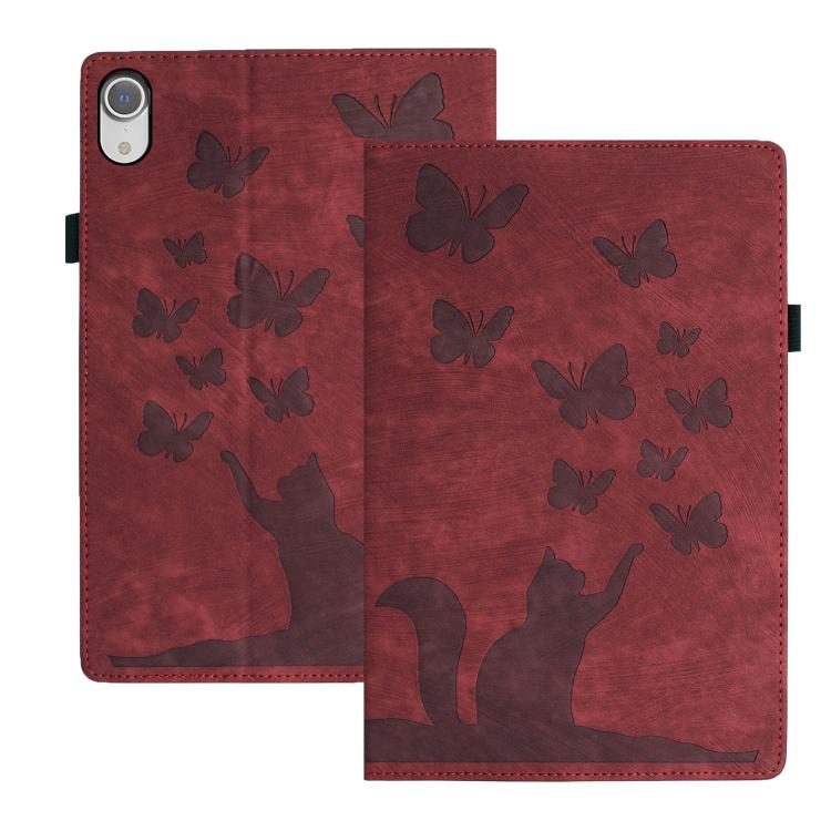 Butterfly Cat Embossing Leather Tablet Case, For iPad mini 2024 / 2021, For iPad Pro 13 2024, For iPad Pro 12.9 2022 / Air 13 2024, For iPad Air 11 2024 / Pro 11 2021 / 2020, For iPad Pro 11 2024