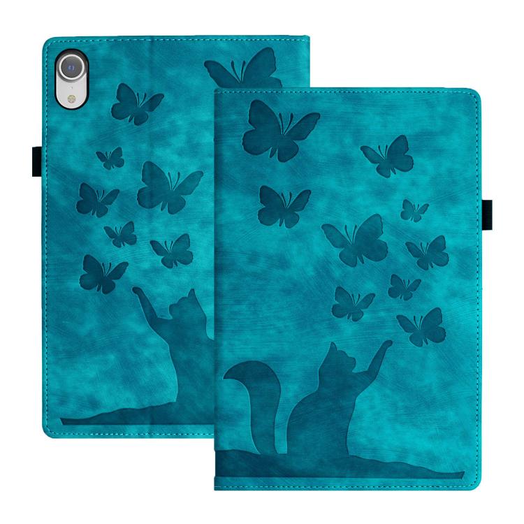 Butterfly Cat Embossing Leather Tablet Case, For iPad mini 2024 / 2021, For iPad Pro 13 2024, For iPad Pro 12.9 2022 / Air 13 2024, For iPad Air 11 2024 / Pro 11 2021 / 2020, For iPad Pro 11 2024