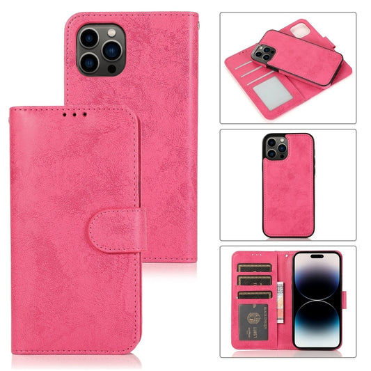 2 in 1 Detachable Phone Leather Case, For iPhone 15 Pro, For iPhone 15 Plus, For iPhone 15