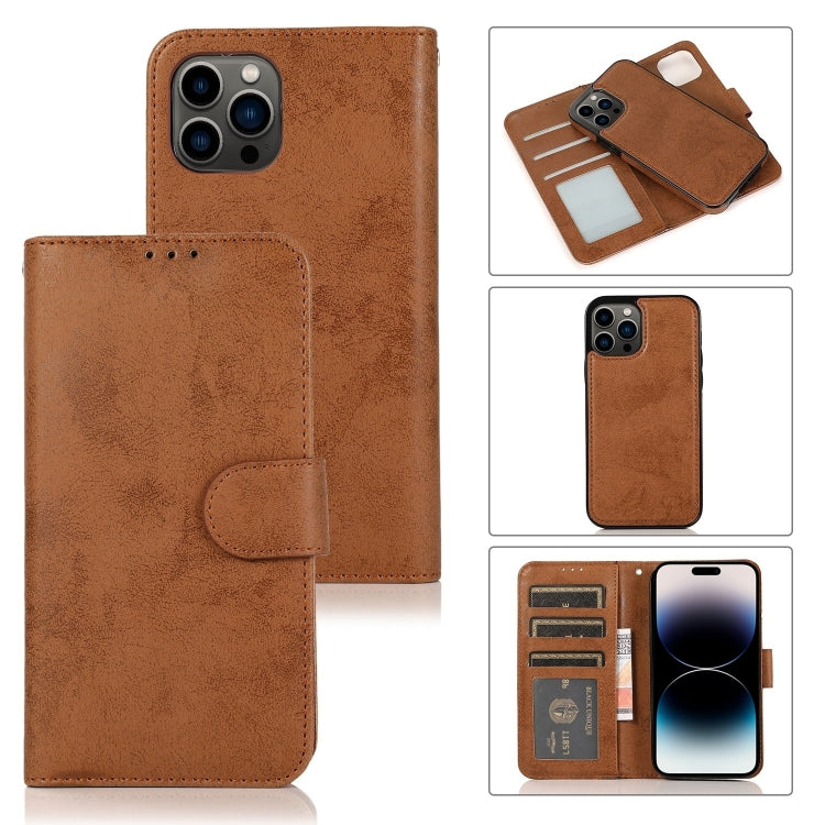 2 in 1 Detachable Phone Leather Case, For iPhone 15 Pro, For iPhone 15 Plus, For iPhone 15