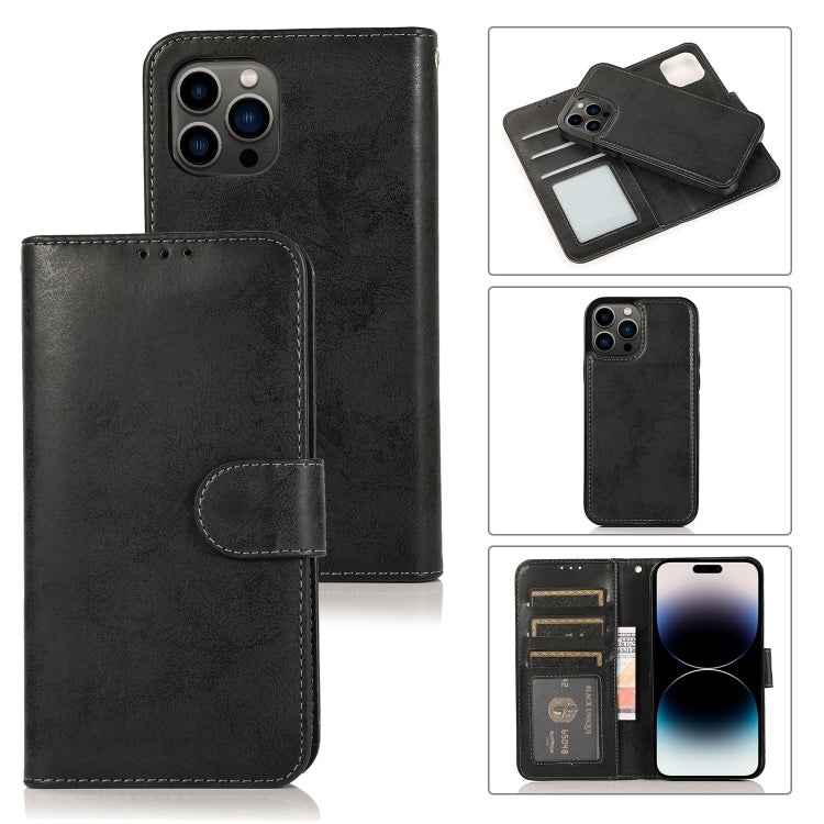 2 in 1 Detachable Phone Leather Case, For iPhone 15 Pro, For iPhone 15 Plus, For iPhone 15