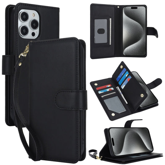 Multi-Card Wallet RFID Leather Phone Case, For iPhone 15 Pro Max, For iPhone 15 Pro, For iPhone 15 Plus, For iPhone 15