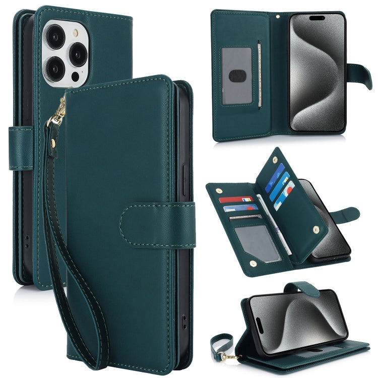 Multi-Card Wallet RFID Leather Phone Case, For iPhone 15 Pro Max, For iPhone 15 Pro, For iPhone 15 Plus, For iPhone 15