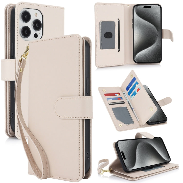 Multi-Card Wallet RFID Leather Phone Case, For iPhone 15 Pro Max, For iPhone 15 Pro, For iPhone 15 Plus, For iPhone 15