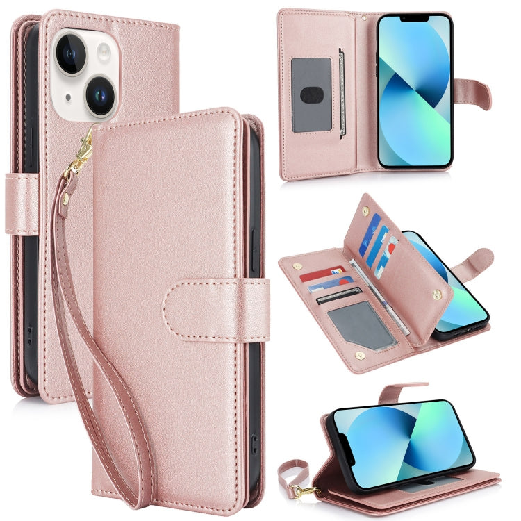 Multi-Card Wallet RFID Leather Phone Case, For iPhone 13 Pro Max, For iPhone 13 Pro, For iPhone 13, For iPhone 12 Pro Max