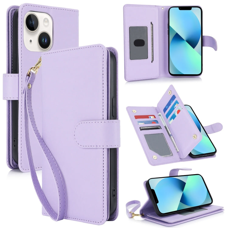 Multi-Card Wallet RFID Leather Phone Case, For iPhone 13 Pro Max, For iPhone 13 Pro, For iPhone 13, For iPhone 12 Pro Max