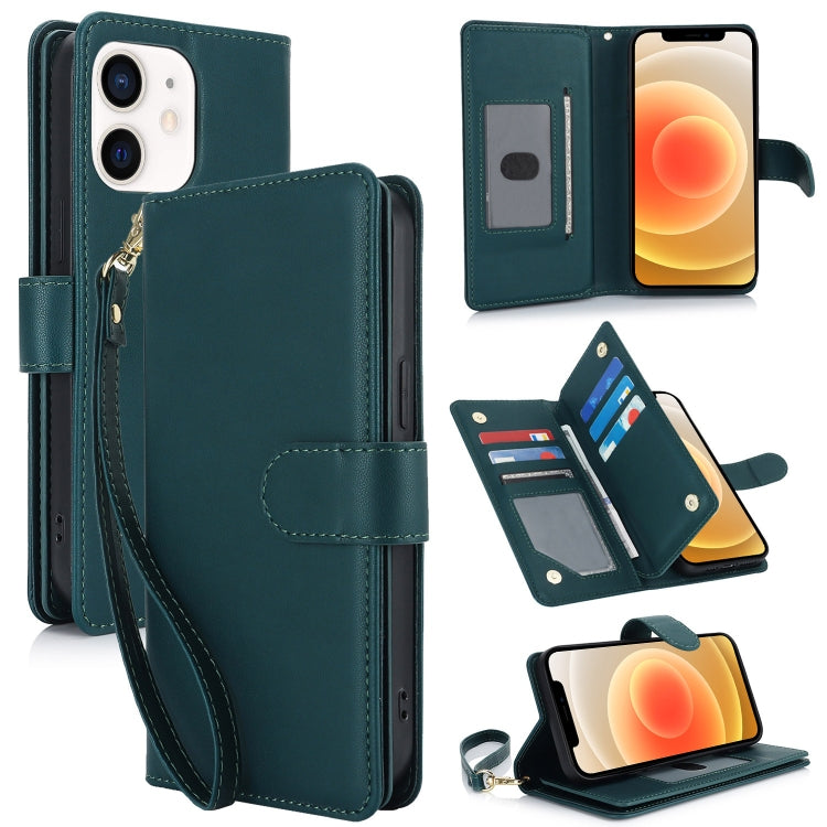 Multi-Card Wallet RFID Leather Phone Case, For iPhone 12 / 12 Pro, For iPhone 11 Pro Max, For iPhone 11, For iPhone 11 Pro