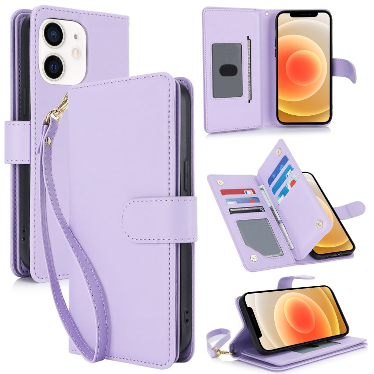 Multi-Card Wallet RFID Leather Phone Case, For iPhone 12 / 12 Pro, For iPhone 11 Pro Max, For iPhone 11, For iPhone 11 Pro