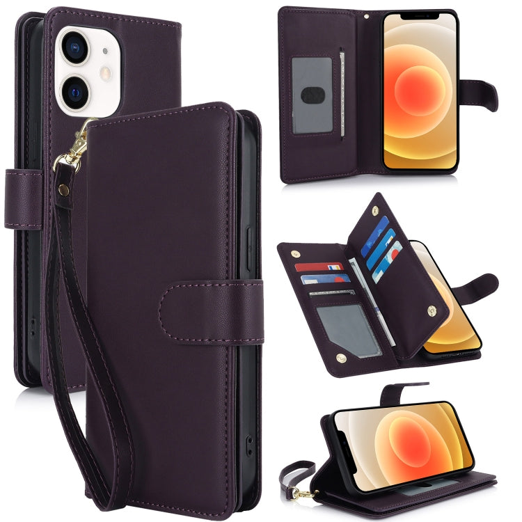 Multi-Card Wallet RFID Leather Phone Case, For iPhone 12 / 12 Pro, For iPhone 11 Pro Max, For iPhone 11, For iPhone 11 Pro