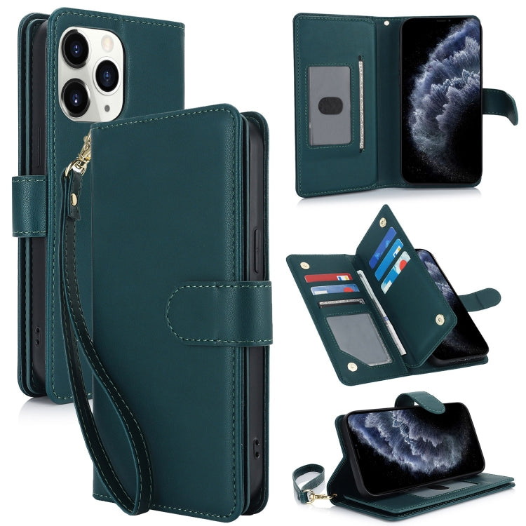 Multi-Card Wallet RFID Leather Phone Case, For iPhone 12 / 12 Pro, For iPhone 11 Pro Max, For iPhone 11, For iPhone 11 Pro