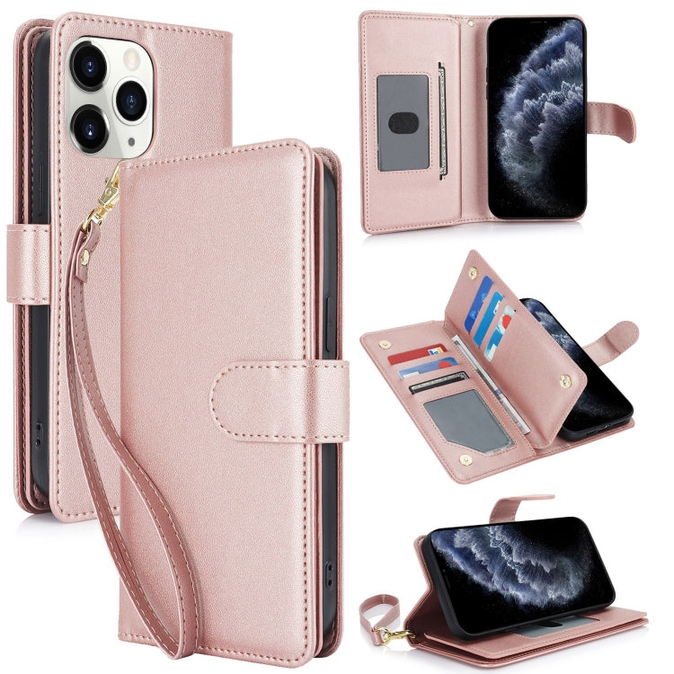 Multi-Card Wallet RFID Leather Phone Case, For iPhone 12 / 12 Pro, For iPhone 11 Pro Max, For iPhone 11, For iPhone 11 Pro