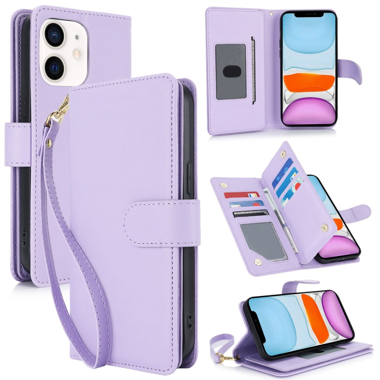 Multi-Card Wallet RFID Leather Phone Case, For iPhone 12 / 12 Pro, For iPhone 11 Pro Max, For iPhone 11, For iPhone 11 Pro