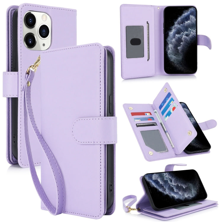 Multi-Card Wallet RFID Leather Phone Case, For iPhone 12 / 12 Pro, For iPhone 11 Pro Max, For iPhone 11, For iPhone 11 Pro