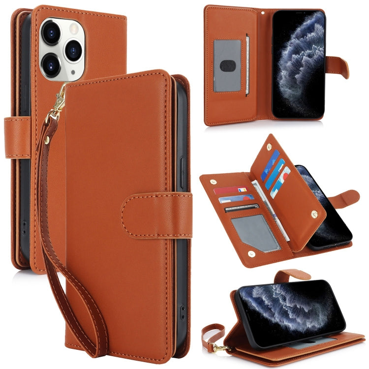 Multi-Card Wallet RFID Leather Phone Case, For iPhone 12 / 12 Pro, For iPhone 11 Pro Max, For iPhone 11, For iPhone 11 Pro