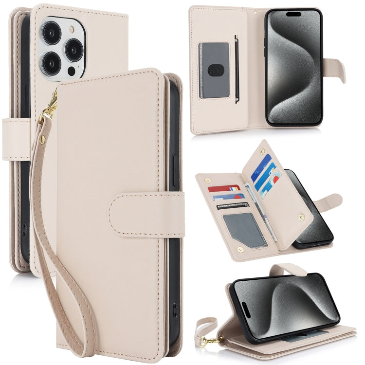 Multi-Card Wallet RFID Leather Phone Case, For iPhone 16 Pro Max, For iPhone 16 Pro, For iPhone 16 Plus, For iPhone 16