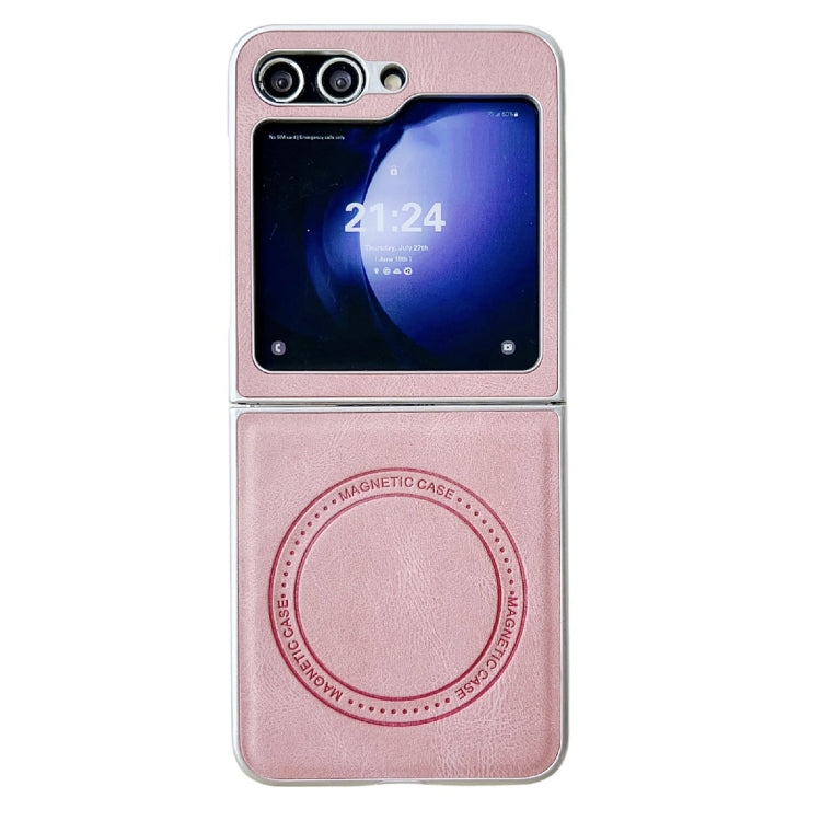 Skin Feel Leather Texture MagSafe Pearlescent Paint Shockproof Phone Case