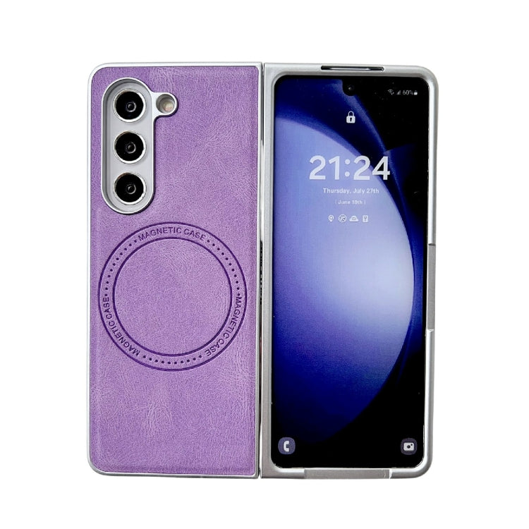 Skin Feel Leather Texture MagSafe Pearlescent Paint Shockproof Phone Case