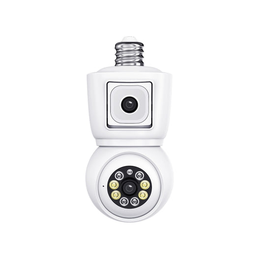 ESCAM QF202 E27 2x2MP Dual Lens Motion Detection Waterproof WiFi IP Two Way Audio Night Vision Camera, QF202