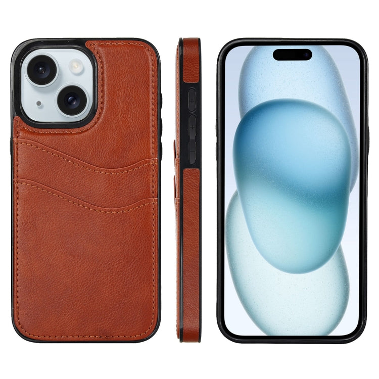 Litchi Leather Skin Card Slots Phone Case, For iPhone 15 Plus, For iPhone 15, For iPhone 14 Plus, For iPhone 14, For iPhone 14 Pro, For iPhone 14 Pro Max