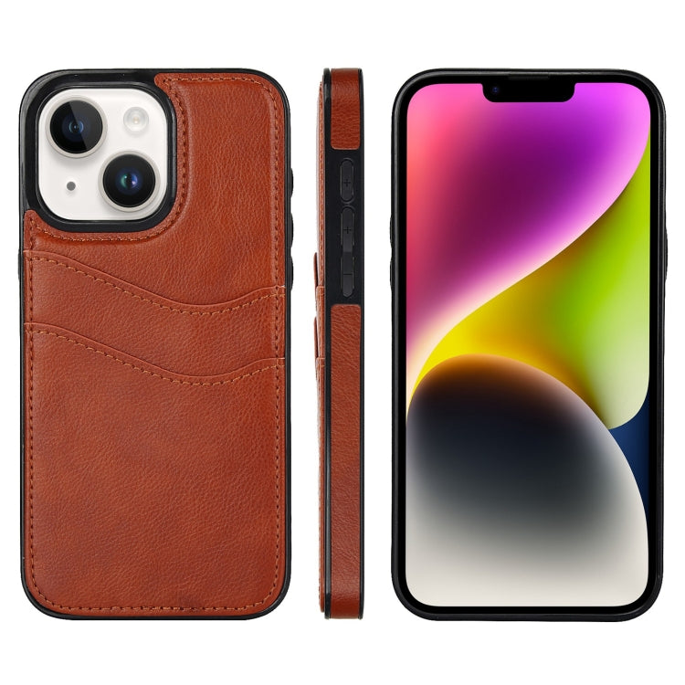 Litchi Leather Skin Card Slots Phone Case, For iPhone 15 Plus, For iPhone 15, For iPhone 14 Plus, For iPhone 14, For iPhone 14 Pro, For iPhone 14 Pro Max