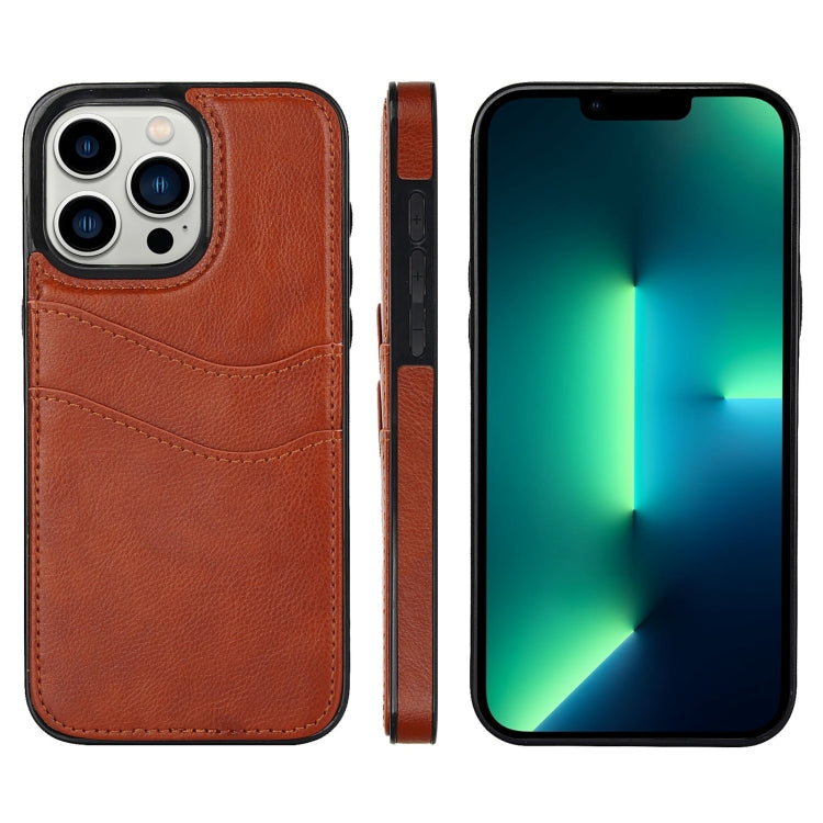 Litchi Leather Skin Card Slots Phone Case, For iPhone 13 Pro Max, For iPhone 13 Pro, For iPhone 13, For iPhone 12, For iPhone 12 Pro Max, For iPhone 12 Pro