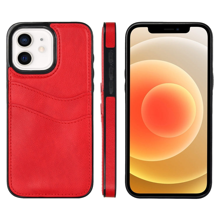 Litchi Leather Skin Card Slots Phone Case, For iPhone 13 Pro Max, For iPhone 13 Pro, For iPhone 13, For iPhone 12, For iPhone 12 Pro Max, For iPhone 12 Pro