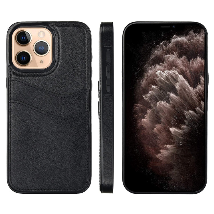 Litchi Leather Skin Card Slots Phone Case, For iPhone 12, For iPhone 12 Pro Max, For iPhone 12 Pro, For iPhone 11 Pro Max