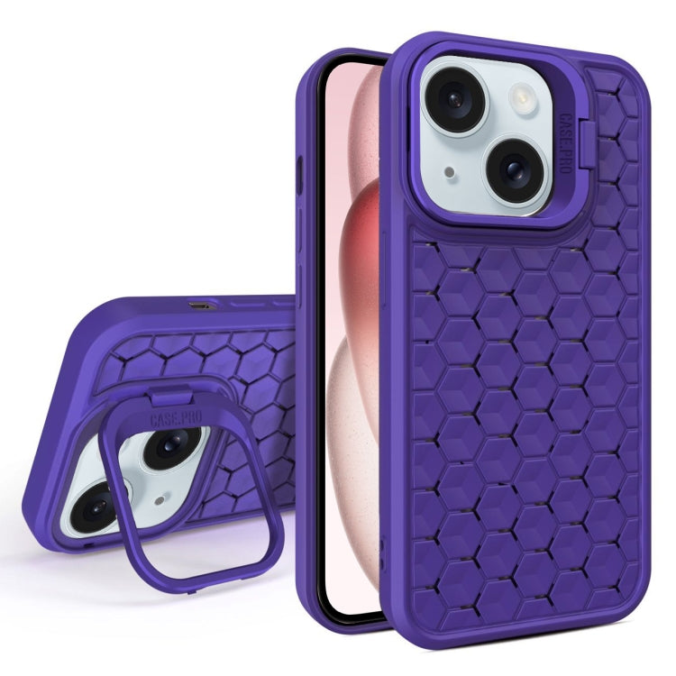 Honeycomb Radiating Lens Holder Magsafe Phone Case, For iPhone 15 Pro Max, For iPhone 15 Pro, For iPhone 15 Plus, For iPhone 15