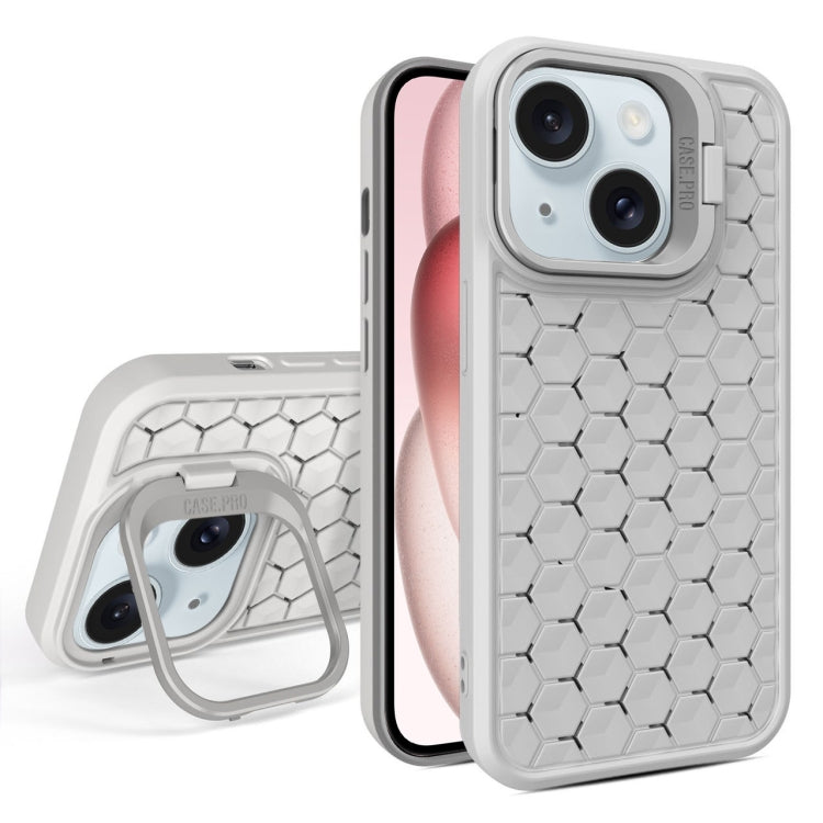 Honeycomb Radiating Lens Holder Magsafe Phone Case, For iPhone 15 Pro, For iPhone 15 Plus, For iPhone 15, For iPhone 14 Plus, For iPhone 14