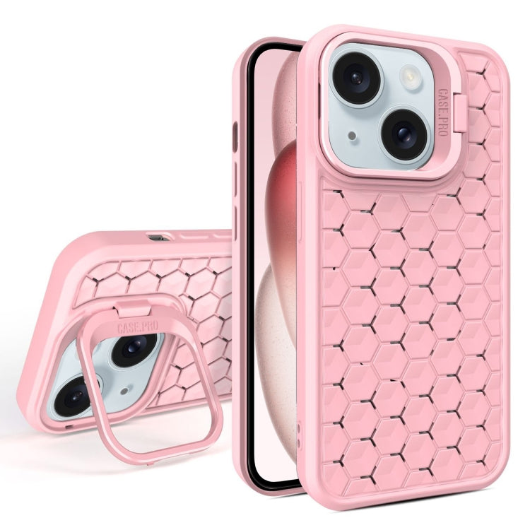 Honeycomb Radiating Lens Holder Magsafe Phone Case, For iPhone 15 Pro Max, For iPhone 15 Pro, For iPhone 15 Plus, For iPhone 15