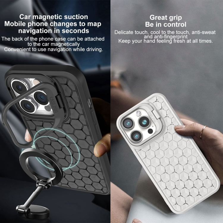 Honeycomb Radiating Lens Holder Magsafe Phone Case, For iPhone 12 Pro, For iPhone 11 Pro Max, For iPhone 11, For iPhone 11 Pro