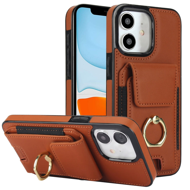 Elastic Card Bag Ring Holder Phone Case, For iPhone 12 Pro, For iPhone 11 Pro Max, For iPhone 11, For iPhone 11 Pro