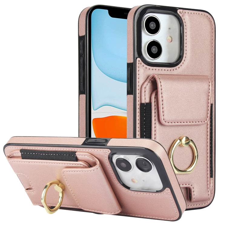 Elastic Card Bag Ring Holder Phone Case, For iPhone 12 Pro, For iPhone 11 Pro Max, For iPhone 11, For iPhone 11 Pro