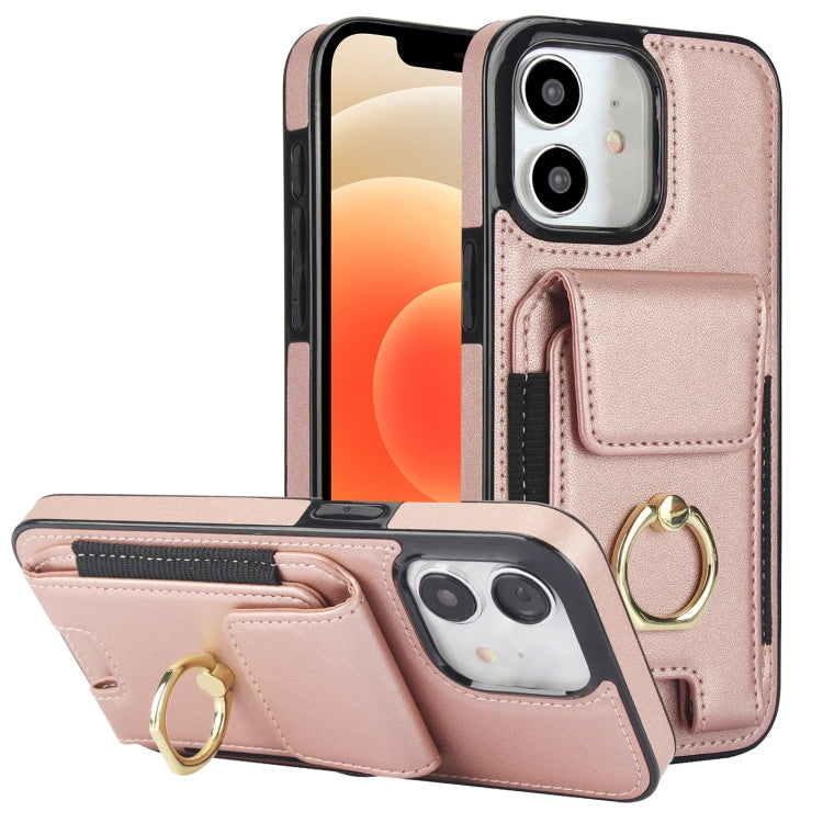 Elastic Card Bag Ring Holder Phone Case, For iPhone 13 Pro Max, For iPhone 13 Pro, For iPhone 13, For iPhone 12, For iPhone 12 Pro Max