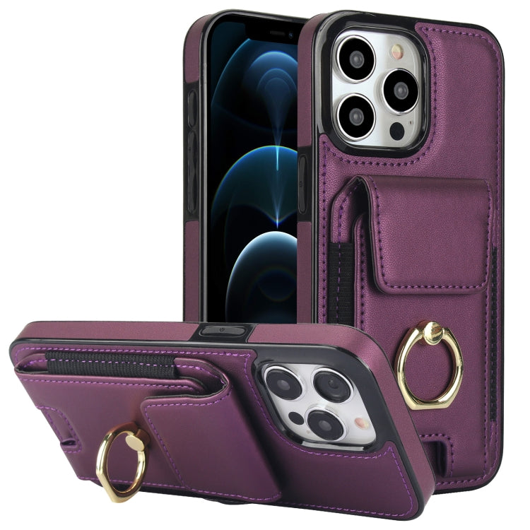 Elastic Card Bag Ring Holder Phone Case, For iPhone 12 Pro, For iPhone 11 Pro Max, For iPhone 11, For iPhone 11 Pro