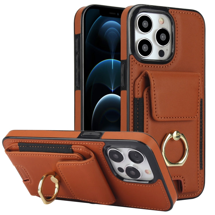 Elastic Card Bag Ring Holder Phone Case, For iPhone 12 Pro, For iPhone 11 Pro Max, For iPhone 11, For iPhone 11 Pro