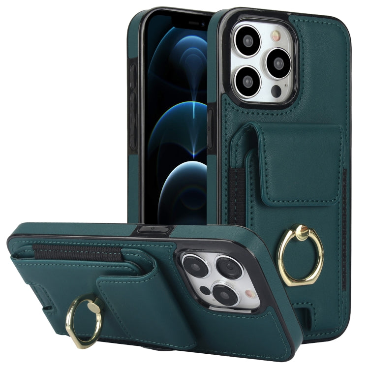 Elastic Card Bag Ring Holder Phone Case, For iPhone 12 Pro, For iPhone 11 Pro Max, For iPhone 11, For iPhone 11 Pro