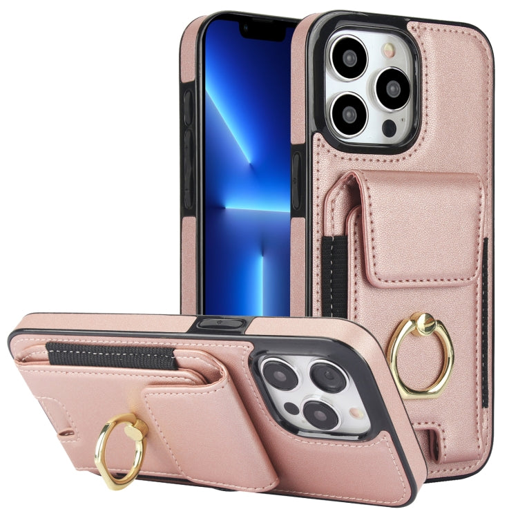 Elastic Card Bag Ring Holder Phone Case, For iPhone 13 Pro Max, For iPhone 13 Pro, For iPhone 13, For iPhone 12, For iPhone 12 Pro Max