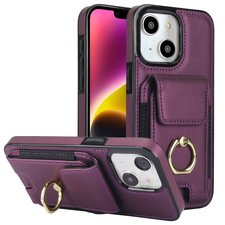 Elastic Card Bag Ring Holder Phone Case, For iPhone 15 Pro, For iPhone 15, For iPhone 14, For iPhone 14 Pro, For iPhone 14 Pro Max